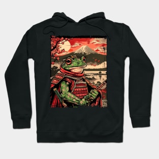 Samurai Frog Zen Japanese Art Hoodie